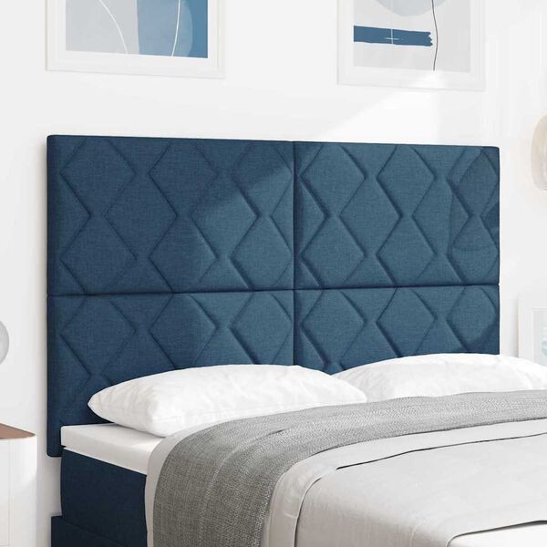 vidaXL Kopfteil Blau 160 cm Stoff