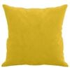 vidaXL Zierkissen 2 Stk. Gelb 40x40 cm Samt