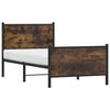 vidaXL Metallbett ohne Matratze R&auml;uchereiche 75x190 cm