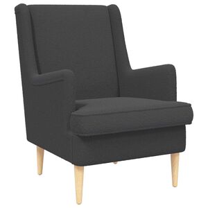 vidaXL Sessel Dunkelgrau Boucl&eacute;