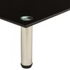 vidaXL TV-Tisch 100x35x17 cm Schwarz Hartglas