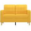 vidaXL 2-Sitzer-Sofa Hellgelb 120 cm Stoff