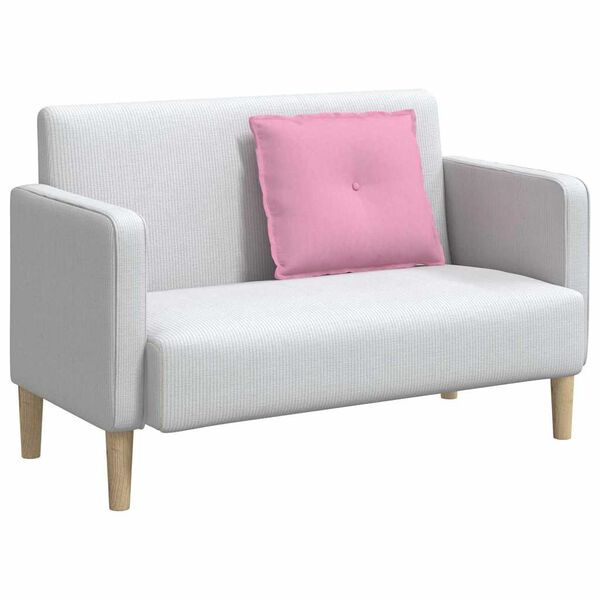 vidaXL R&uuml;ckenkissen Rosa 60 x 19 x 50 cm Stoff