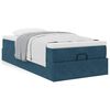 vidaXL Ottoman-Bett mit Matratze Dunkelblau 90x190 cm Samt