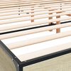 vidaXL Bettgestell Sonoma-Eiche 200x200 cm Holzwerkstoff und Metall
