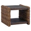 vidaXL Couchtisch Natur 45 x 45 x 45 cm Massives Mahagoni Holz