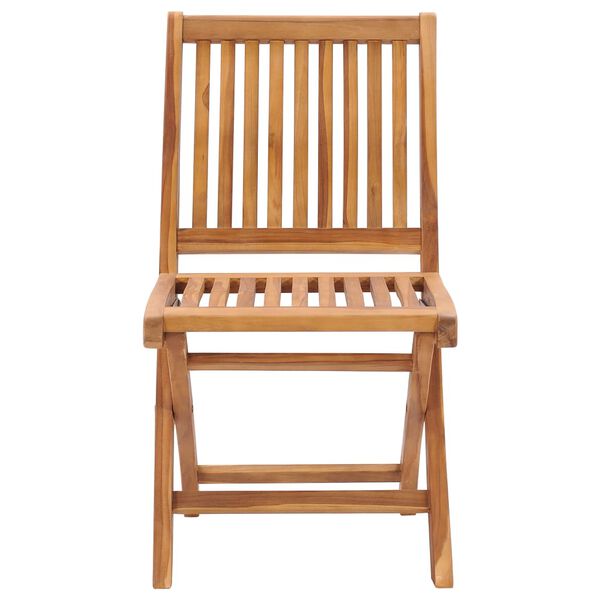 vidaXL Gartenst&uuml;hle 2 Stk. mit Cremewei&szlig;en Kissen Massivholz Teak