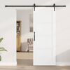 vidaXL Schiebet&uuml;r ORKDAL Wei&szlig; 78 x 202 cm Massives Kiefernholz