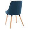 vidaXL Esszimmerst&uuml;hle 2 Stk. Blau Samt