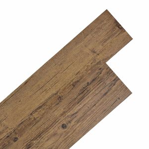 vidaXL Selbstklebende PVC-Bodenplanken Walnussbraun 30,5 x 61 cm