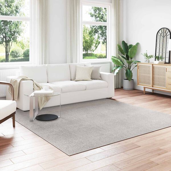 vidaXL Bereichsteppiche LUGO Creme und Grau 240 x 240 cm Polyester