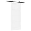 vidaXL Schiebet&uuml;r ORKDAL Wei&szlig; 83 x 202 cm Massives Kiefernholz
