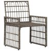 vidaXL Gartenm&ouml;bel Set 3 pcs Schwarz und Dunkelgrau