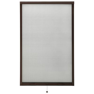 vidaXL Insektenschutzrollo für Fenster Braun 100x170 cm