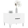 vidaXL Couchtisch Hochglanz-Wei&szlig; 50x50x40 cm Holzwerkstoff