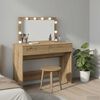 vidaXL Schminktisch Artisan-Eiche 100 x 40 x 120 cm Holzwerkstoff