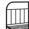 vidaXL Bettgestell mit Kopfteil Metall Schwarz 140x190 cm