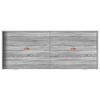 vidaXL Bettrahmen mit Kopfteil Graues Sonoma 80 x 200 cm Holzwerkstoff