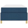 vidaXL Bettrahmen mit Matratze Blau 100 x 200 cm Stoff
