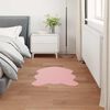 vidaXL Kunstfell Hasen Teppich Olite Rosa 80 x 120 cm Polyester