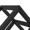 vidaXL Weinregal Schwarz Eichen-Optik 63 x 16,5 x 25 cm