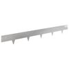 vidaXL Raseneinfassung 10 stk. 100 x 12 cm Stahl Silber