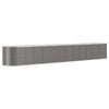 vidaXL Hochbeet Pulverbeschichteter Stahl 512x80x68 cm Grau