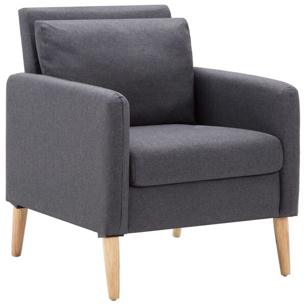 vidaXL Sessel Dunkelgrau Stoff