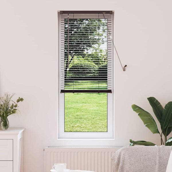 vidaXL Venetianer Jalousie Dunkelbraun mit Muster 150 x 50 cm PVC