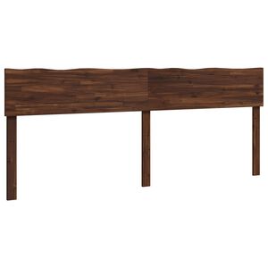 vidaXL Kopfteil mit Live Edge ROSTOCK Dunkelbraun 200 cm