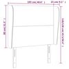 vidaXL Kopfteil mit Ohren Dunkelgr&uuml;n 103x23x118/128 cm Samt