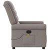 vidaXL Massagesessel Elektrisch Taupe Stoff