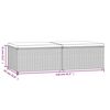 vidaXL Gartenhocker mit Kissen 2 Stk. Braun Poly Rattan