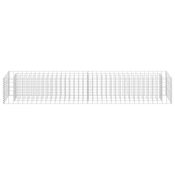 vidaXL Gabionen-Hochbeet Verzinkter Stahl 180&times;30&times;30 cm