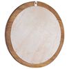 vidaXL Wandspiegel 60 cm Teak Rund