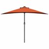 vidaXL Garten-Sonnenschirm Terrakotta 294 x 150 x 224 cm