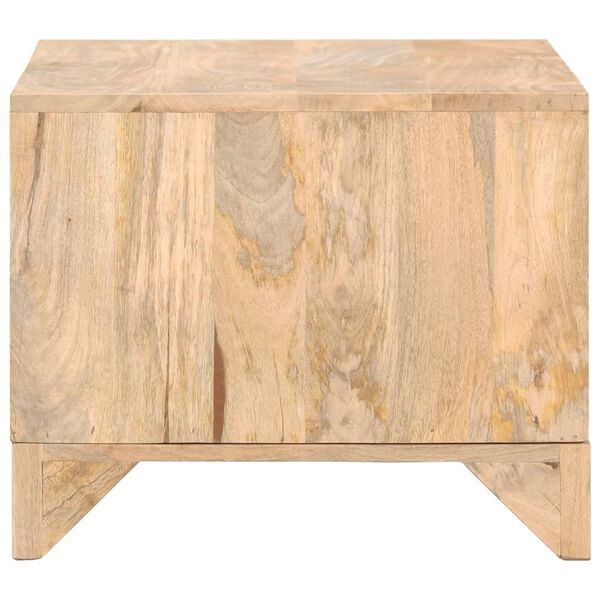 vidaXL Couchtisch 90x50x40 cm Mango Massivholz und Rohrgeflecht