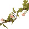 vidaXL Weihnachtskr&auml;nze Blumen 6 Stk. Champagnerfarben 215 cm