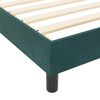 vidaXL Boxspringbett mit Kopfteil Dunkelgr&uuml;n 90 x 190 cm Samt