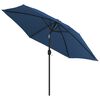 vidaXL Sonnenschirm mit Metall-Mast 300 cm Azurblau