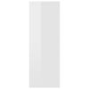 vidaXL Wandregal Hochglanz-Wei&szlig; 45,1x16x45,1 cm Holzwerkstoff