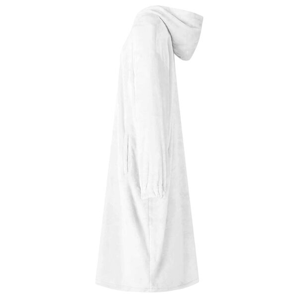 vidaXL Decken-Hoodie Wei&szlig; S Flanell