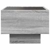 vidaXL Beistelltisch mit LED Grau Sonoma 40x40x30 cm Holzwerkstoff