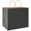 vidaXL Papiertragetaschen 50 Stk. mit Henkeln Schwarz 32x22x28 cm