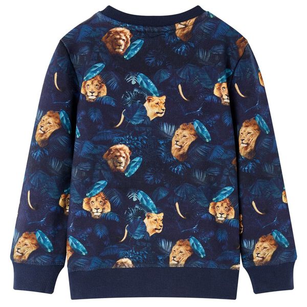 Kinder-Sweatshirt Marineblau 140