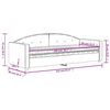 vidaXL Tagesbett mit Matratze Blau 80x200 cm Samt