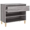 vidaXL Schuhregal Grau Sonoma 70x36x60 cm Holzwerkstoff
