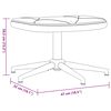 vidaXL Relaxsessel mit Hocker Dunkelgrau Stoff