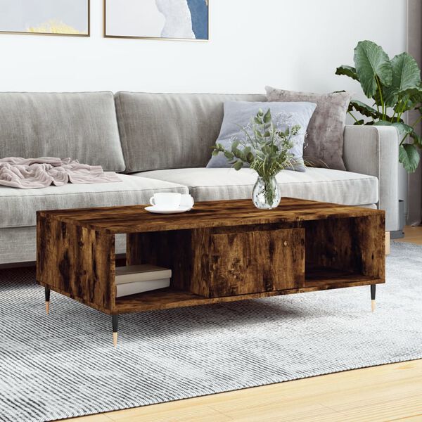 vidaXL Couchtisch R&auml;uchereiche 104x60x35 cm Holzwerkstoff