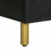 vidaXL Badschrank Schwarz 38x33x160 cm Massivholz Mango